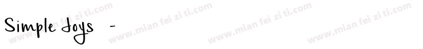 Simple Joys 字体字体转换